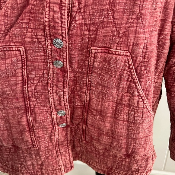Pilcro Anthropologie The Fielder Terra Cotta barn jacket field coat red sz L - Picture 5 of 6